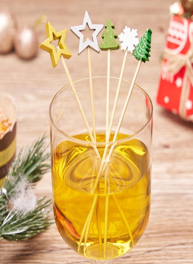 Galetcy 125 Pcs Christmas Toothpicks for Appetizers, 5.5 Inch Decorative Cocktail Picks Food Pick, Party Toothpicks Skewers for Fruits and Drink Garnish, Holiday Party Supplies - Image 4